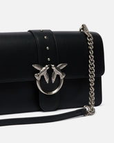 Love Bag One medium handbag in leather - Black | Pinko
