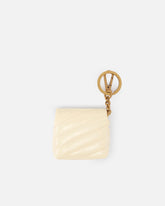 Love Bag Puff AirPods case in shiny leather - | Pinko