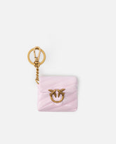 Love Bag Puff AirPods case in shiny leather - | Pinko