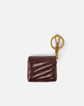 Love Bag Puff AirPods case in shiny leather - | Pinko