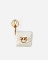 Love Bag Puff AirPods case in shiny leather - | Pinko