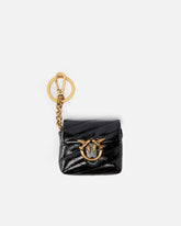 Love Bag Puff AirPods case in shiny leather - | Pinko