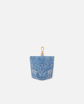 Charm-Kartenhalter in Form einer Tasche aus Denim - Blau | Pinko