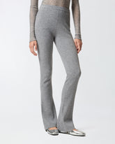 Long flared knit trousers - | Pinko