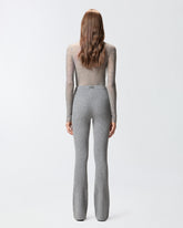 Long flared knit trousers - | Pinko
