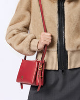 Mini One, Two, Three Bag in leather with shoulder strap - | Pinko