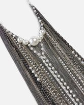 Long necklace with pearls and chains - | Pinko