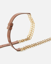 Belt with chain insert, 2 cm - | Pinko