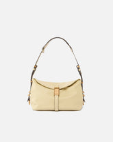 Saddle Bag small leather shoulder bag - Beige | Pinko