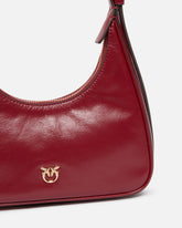 Miss PINKO Mini hobo shoulder bag in shiny leather - | Pinko