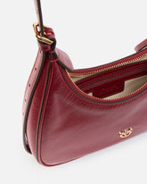 Miss PINKO Mini hobo shoulder bag in shiny leather - | Pinko