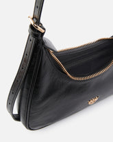 Miss PINKO Mini hobo shoulder bag in shiny leather - | Pinko