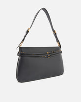 Belt Bag Big large shoulder bag in leather - Dark Grey | Pinko