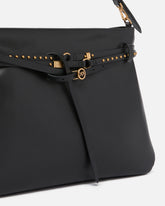 Belt Bag Big large shoulder bag in leather - Black | Pinko