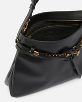Belt Bag Big large shoulder bag in leather - Black | Pinko