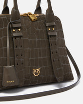 Escape Bag small handbag in crocodile-print leather - | Pinko