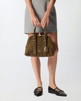 Escape Bag small handbag in crocodile-print leather - | Pinko