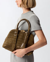 Escape Bag small handbag in crocodile-print leather - | Pinko