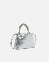 Small handbag in laminated leather - | Pinko