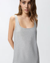 Kurzes Kleid mit Strassbesatz - | Pinko