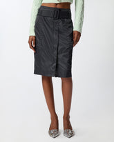 Bleistiftrock mit Gürtel - | Pinko