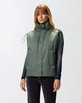 Technical fabric down vest - | Pinko