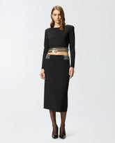 Midi skirt with metal embellishments - | Pinko