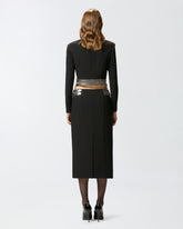 Midi skirt with metal embellishments - | Pinko