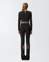 Oberteil mit langen Ärmeln und Metalldekoration - | Pinko