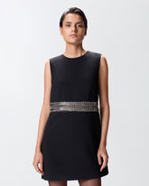 Mini dress with metal embellishments - | Pinko