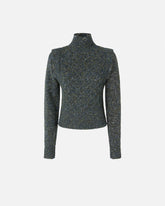 Knit turtleneck with cable stitch - | Pinko