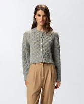 Cardigan aus buntem Strick - | Pinko