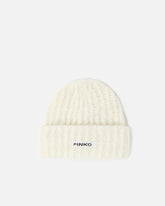 Beanie with PINKO logo lettering - | Pinko