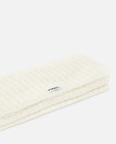 Ribbed scarf with PINKO logo lettering - | Pinko