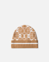 Beanie with jacquard logo detail - | Pinko