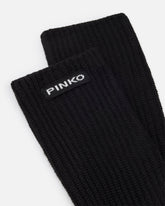 Long wool and cashmere-blend gloves - | Pinko