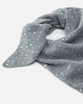 Triangular scarf with rhinestones - | Pinko