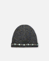 Winter beanie with chatons on the edge - | Pinko