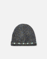 Winter beanie with chatons on the edge - | Pinko