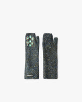 Gloves with jewel embroidery - | Pinko