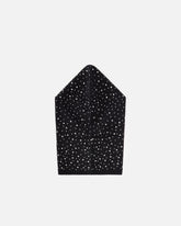 Balaclava with drawstring and rhinestones - | Pinko