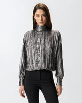 Laminated-effect blouse - | Pinko