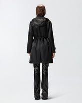 Long down jacket in glossy canvas - | Pinko