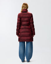 Long semi-glossy down jacket - | Pinko