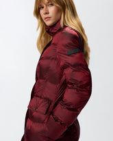 Long semi-glossy down jacket - | Pinko