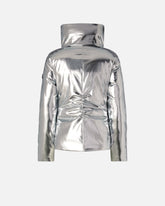 Down jacket in mirror-effect fabric - | Pinko
