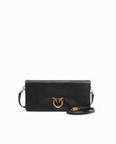 Love Bag Click Soft Horizontal medium crossbody clutch in leather - | Pinko