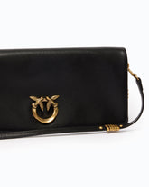 Love Bag Click Soft Horizontal medium crossbody clutch in leather - | Pinko