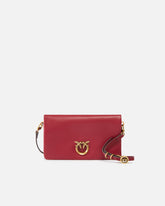 Kleine Umhängetasche Love Bag Click Soft Horizontal Mini aus Leder - | Pinko