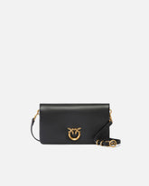 Love Bag Click Soft Horizontal Mini small crossbody clutch in leather - | Pinko